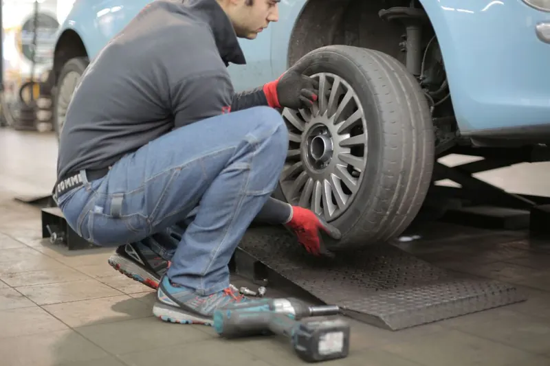 Tyres & Alignment · illustrative licensed stock photograph